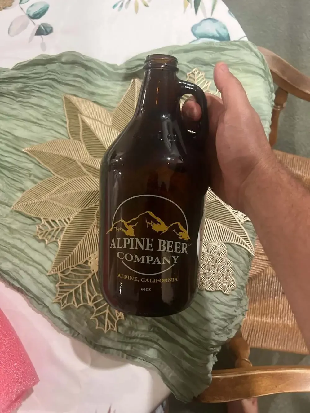 Alpine Beer Company 64 Ounce Amber Glass Growler